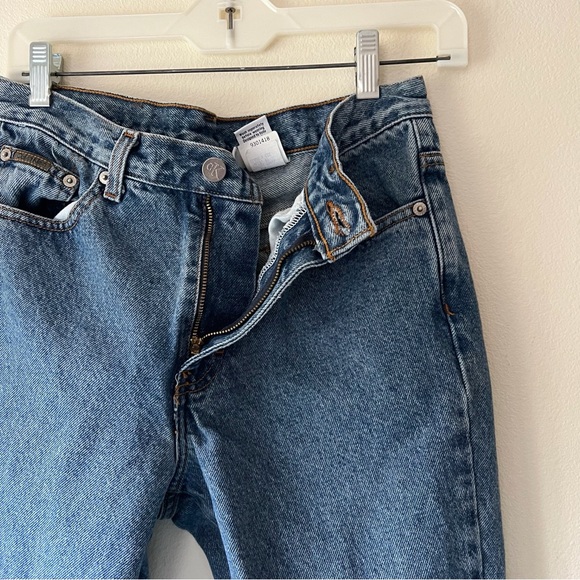 Vintage 90s Calvin Klein bootleg high‎ waisted mom jeans size 7 28x32 - Picture 8 of 9